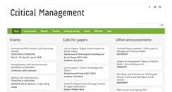 Desktop Screenshot of criticalmanagement.org