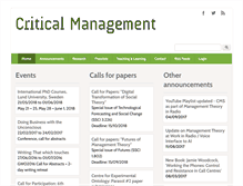 Tablet Screenshot of criticalmanagement.org